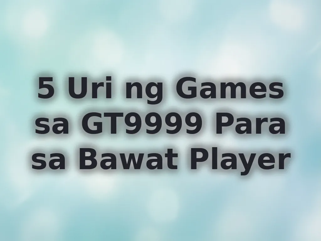 Gabay sa pagpili ng laro
